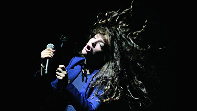 Mesmerising: Lorde on stage.