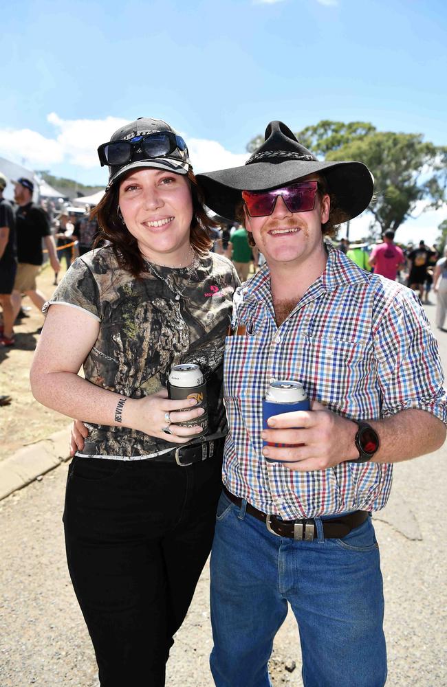 Abilene Walker and Alex Rose at Meatstock, Toowoomba Showgrounds. Picture: Patrick Woods.