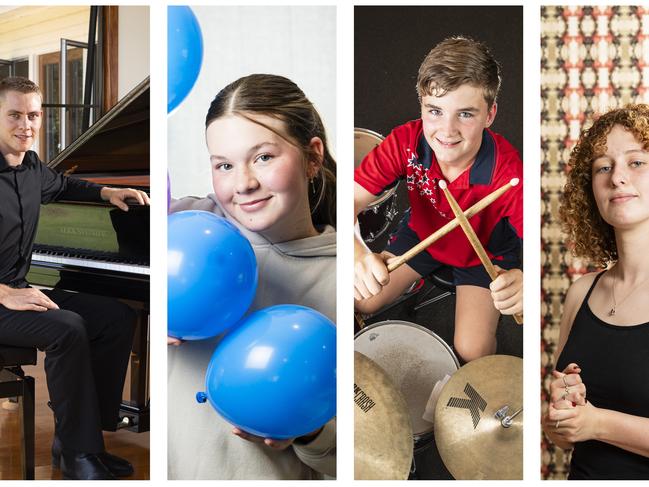 2024 Empire Youth Bursary recipients (from left) Abel Mueller,  Mataya Forster, Ken Cole and Abigail Leslight, December, 2024. Picture: Kevin Farmer