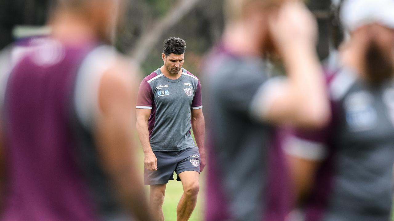 Players ignoring instructions from their coach is not a good sign for Trent Barrett. Photo: Brendan Esposito