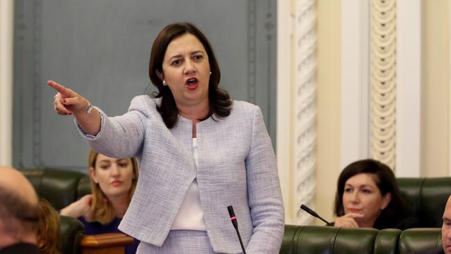 Premier Annastacia Palaszczuk fears an ‘era of discontent’ is upon us, and the rebirth of One Nation has foreign trading partners concerned. Picture: Darren England