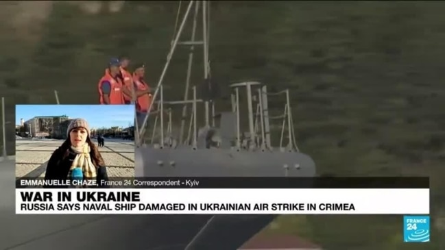 Crimean Naval Ship Hit By Ukrainian Air Strike, Russian Defence ...