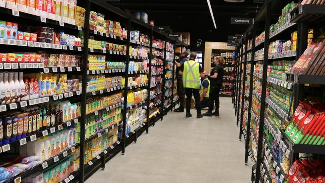 The aisles in the new Brighton IGA are larger and the store is spacious. Picture: Elise Kaine