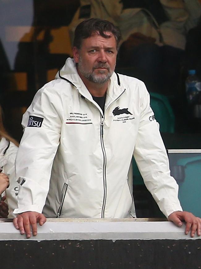 Rabbitohs owner Russell Crowe. Picture: Mark Kolbe/Getty