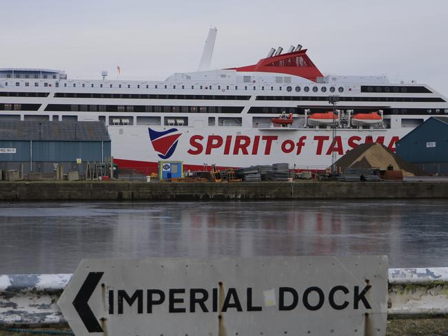 Spirit of Tasmania IV docked in Leith Scotland.  Picture: Tyson Scott