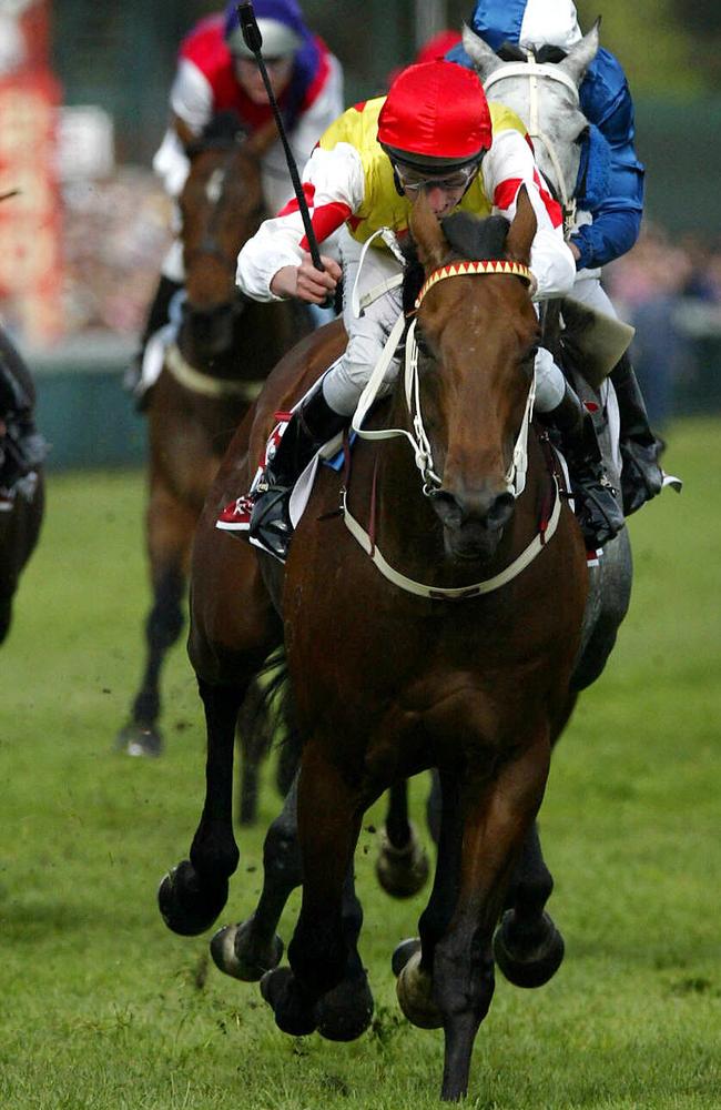 Nash Rawiller enjoys one of his biggest wins when Elvstroem takes out the Caulfield Cup.