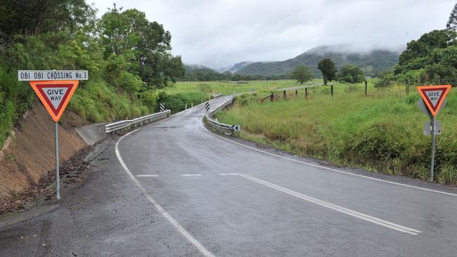 Emergency crews rushed to the hinterland town of Obi Obi following an incident with a tractor on Sunday. Picture: John McCutcheon