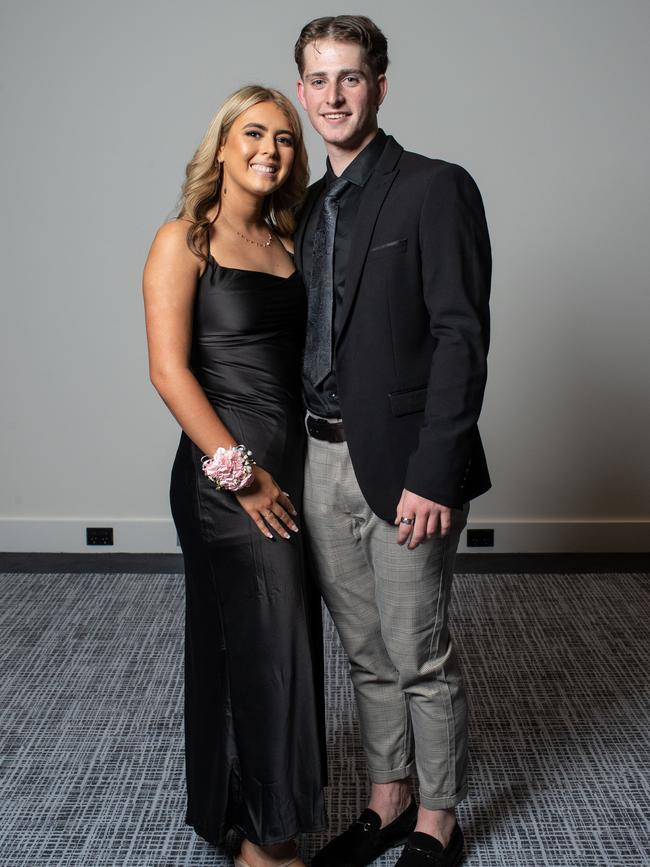 Lachlan Cahill, 17, of Beacon Hill with Antonia Calci, 18, of Narraweena.