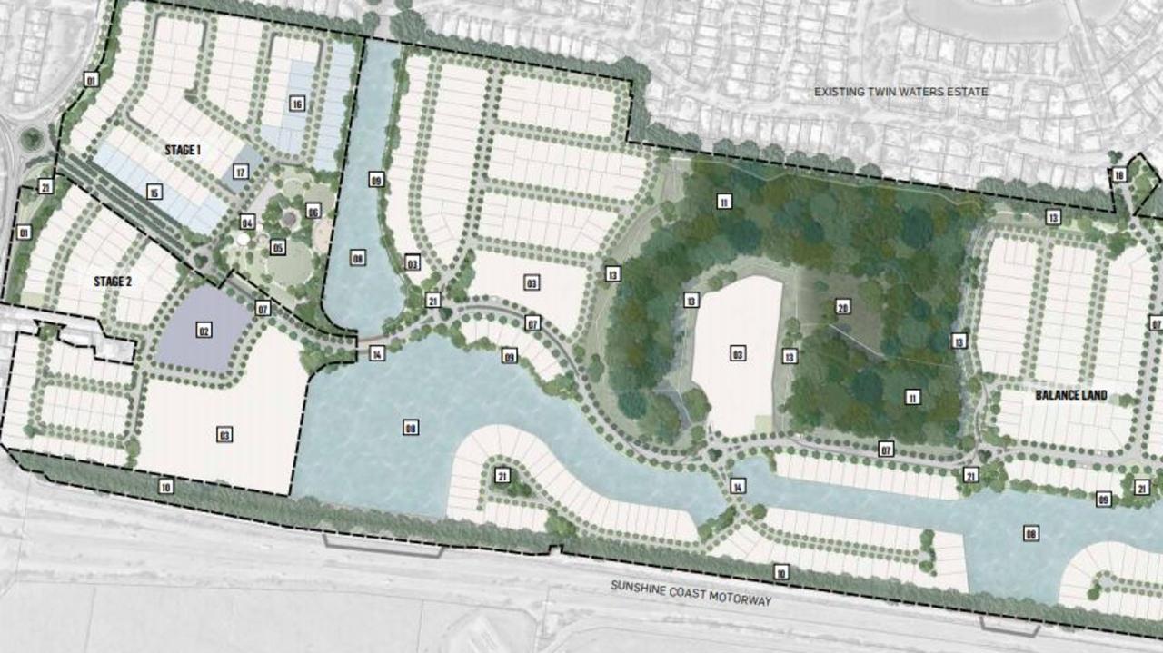 PLANS: Designs for the Twin Waters West development.