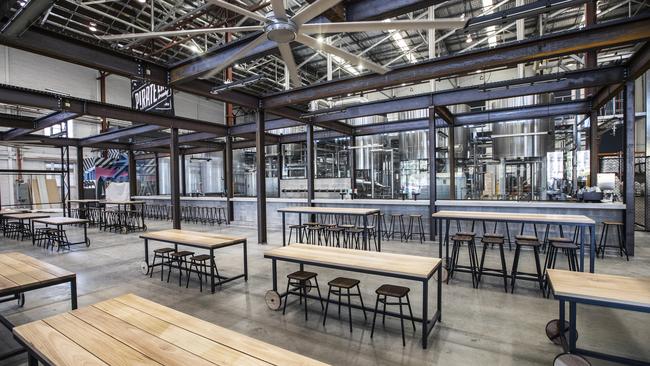 The brewhouse will be open seven days a week with 24 taps pouring Pirate Life beers and guided tours of the brewery. Picture: Simon Cross