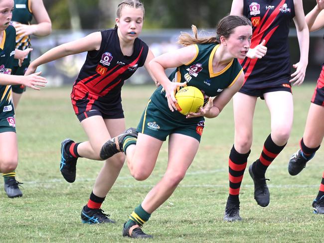Action from Saturday's McDonaldâ€™s South East Queensland Youth Grand Finals played at Yeronga AFC. 2 September 2023. Picture, John Gass