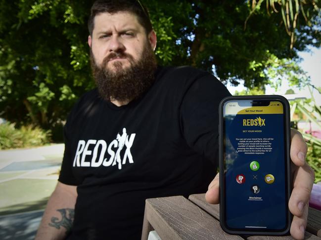 Ex-ADF man Damien Irish has been using mental health app RedSix. PICTURE: MATT TAYLOR.