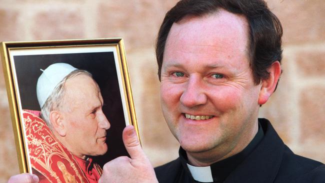 Former Blackfriars Primary School principal and Catholic priest, Father Martin Wallace, in October 2000.