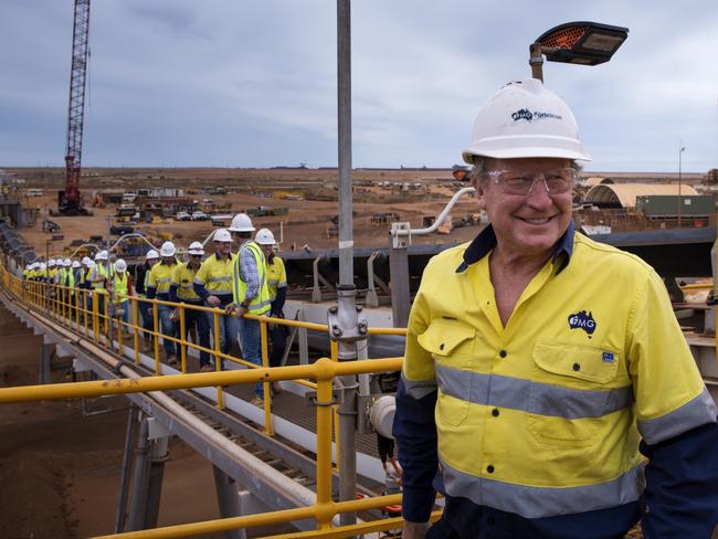 01-05-2023 - Andrew Forrest pictured at Fortescue Metals’ new Iron Bridge magnetite project.