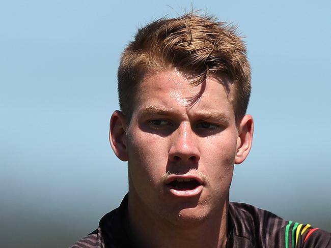 Penrith's Matt Burton during Penrith Panthers NRL training at Penrith. Picture: Brett Costello