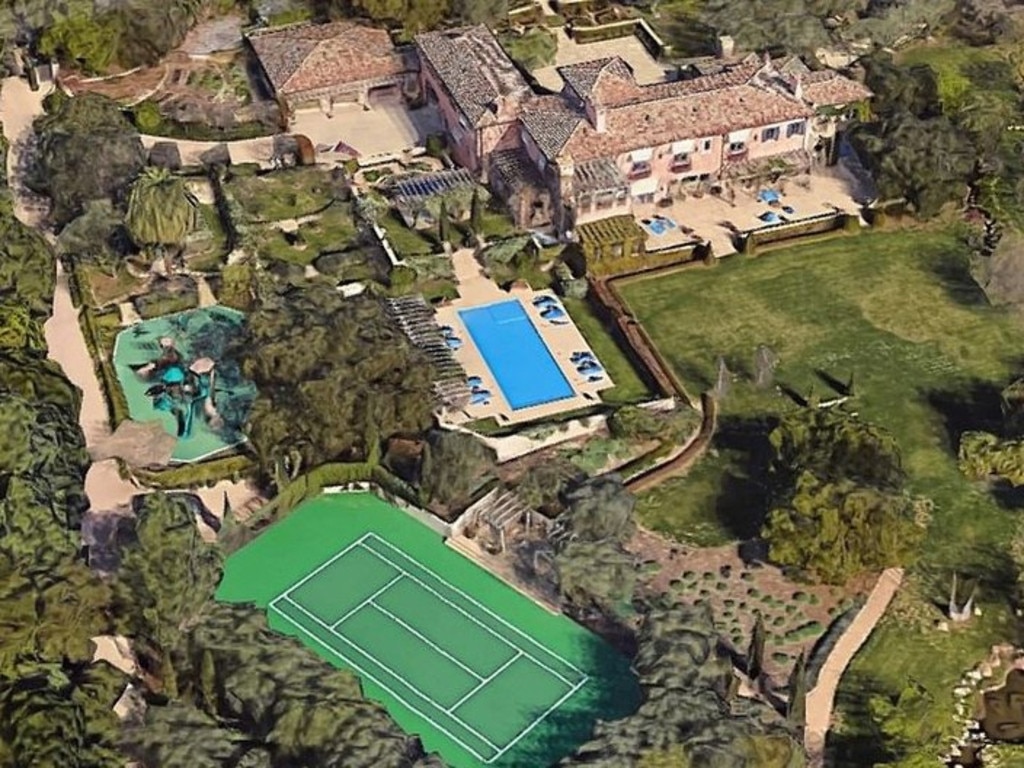 Meghan and Harry live in a A$23m mansion that they purchased in 2020. Picture: Google Maps