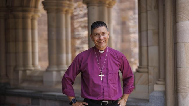 Archbishop of Brisbane, and Metropolitan of the Province of Queensland Jeremy Greaves at St John's Cathedral. Picture: Glenn Hunt/The Australian