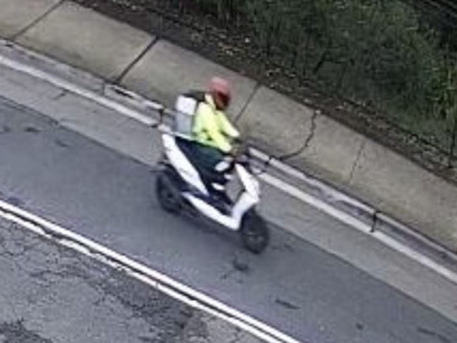 Chami also allegedly bought paint from Bunnings, to turn the black scooter white in an effort to try and confuse authorities. Picture: Supplied