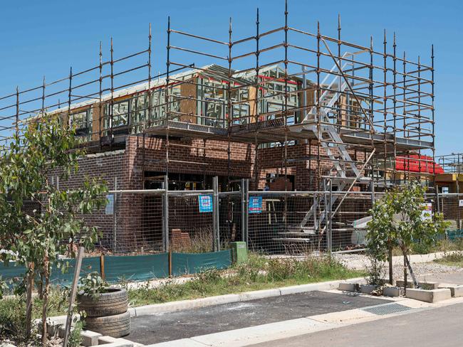 SYDNEY, AUSTRALIA - NewsWire Photos, DECEMBER 29, 2024. Housing Market stock photo at Austral, Sydney. New home under construction :   Picture: NewsWire / Flavio Brancaleone