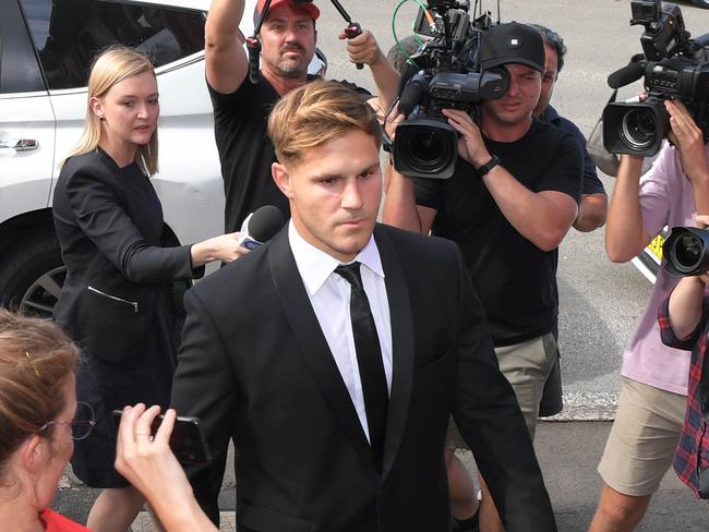 NRL star Jack de Belin will face a second sexual assault trial in February next year. Picture: NCA NewsWire/Simon Bullard