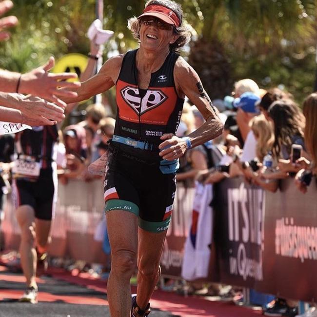 Jenny Alcorn is a former World Kona Ironman champion, SPTC coach and triatholon athlete. She has recently been diagnosed with an aggressive form of brain cancer. Picture: Supplied