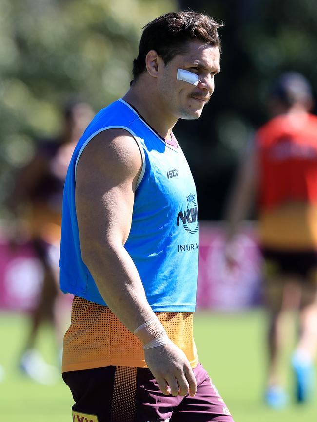 James Roberts at training yesterday. Picture: Adam Head