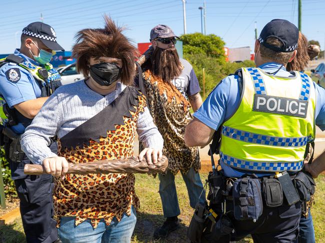 ‘Ooga booga’: ScoMo trolled by cavemen at Bunnings