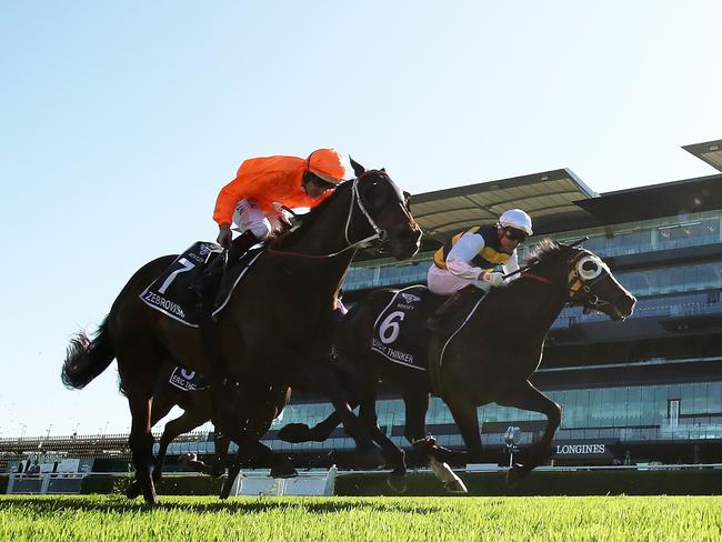 Bosson and Quick Thinker (right) get the nod in the Australian Derby.