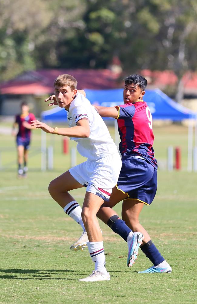 GPS First XI football between Brisbane State High and the Southport School. Saturday May 6, 2023. Picture: George Galanos.