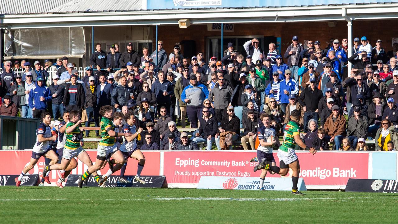 Game day at TG Millner Sportsground in Eastwood, NSW. Saturday 13th July 2019. The club held a “Back to Eastwood Day” with players from the 1969 and 1999 teams present. (AAP IMAGE/Jordan Shields)