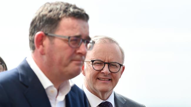 Victorian Premier Daniel Andrews says he’s spoken to Prime Minister Anthony Albanese who was ‘shocked’ by his decision. Picture: NCA NewsWire / Nicki Connolly