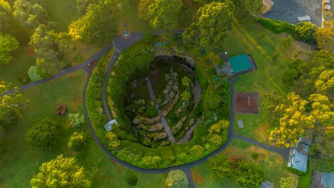 39/71Umpherston Sinkhole, Mt Gambier- South Australia
Another one of nature's oddities, today the ancient Umpherston Sinkhole is a garden. You can even come at night, when you can feed its resident possums. Picture: SATC/Michael Ellem