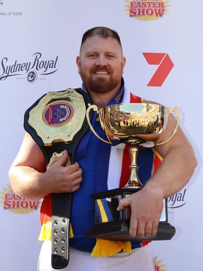 Mount Gambier's Robert Dowling, originally from New Zealand two out of the three major sawing championship titles at the Sydney Royal Easter Show. Picture: Head First Photos