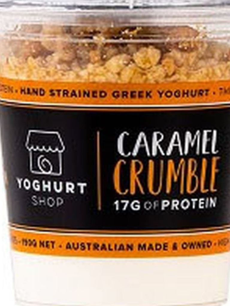 This caramel crumble has been recalled from supermarkets. Picture: ACCC