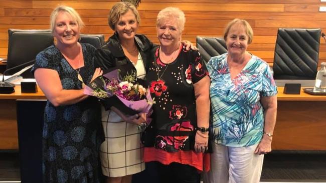 Redland City Mayor Karen Williams and Diner en Rouge organisers have raised more than $260,000 to help support victims of domestic violence. 