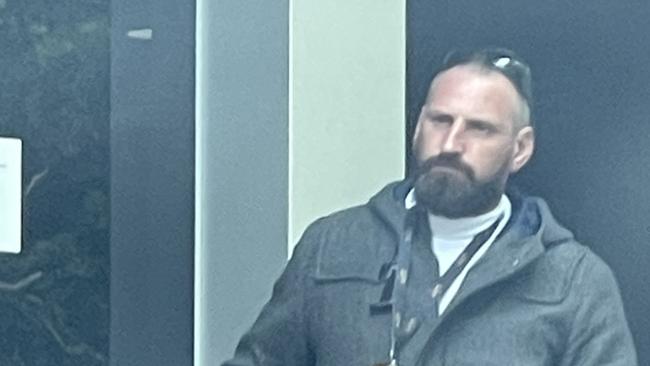 John Svidron, 43, leaving Wyong Local Court after being sentenced to a 22-month intensive corrections order for supplying meth and dealing with the proceeds of crime. Picture: NewsLocal