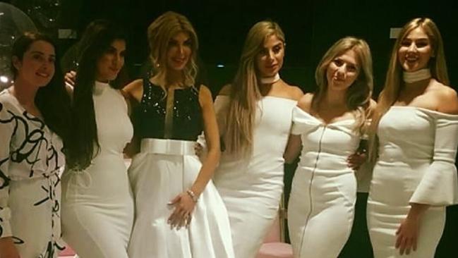 Kat Mehajer has kept up with family tradition of going big with wedding events with her recent bridal shower true to form. Picture: Facebook / Sahar Mohaia