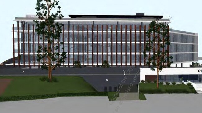 Artist impression of the office building which will replace the Gold Coast's Town and Country Motel at Nerang.