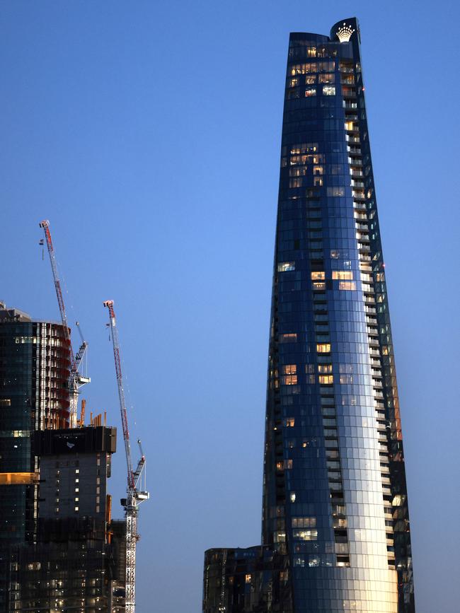 Barangaroo and Crown Tower.