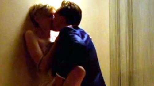 Debicki and Hiddlestone in their famously intense sex scene.