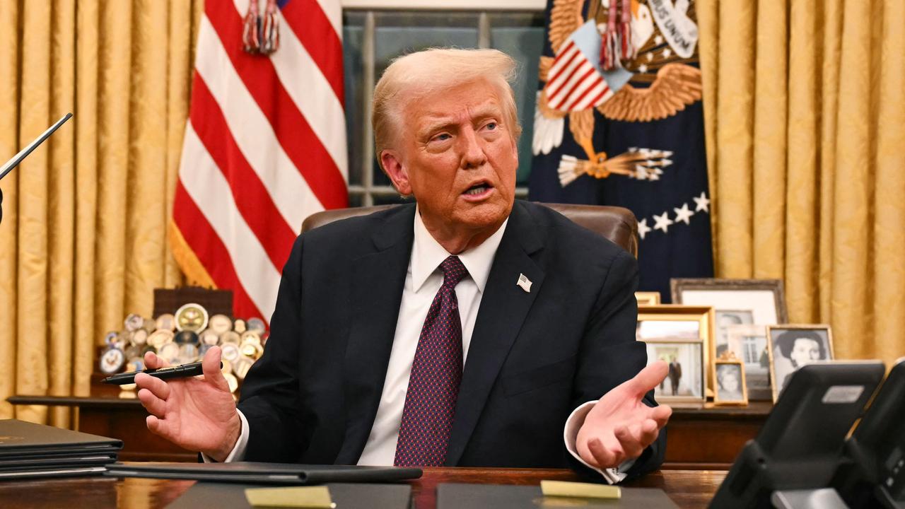 US President Donald Trump has put a 145 per cent tariff on Chinese imports. Picture: NewsWire / Jim WATSON / POOL / AFP
