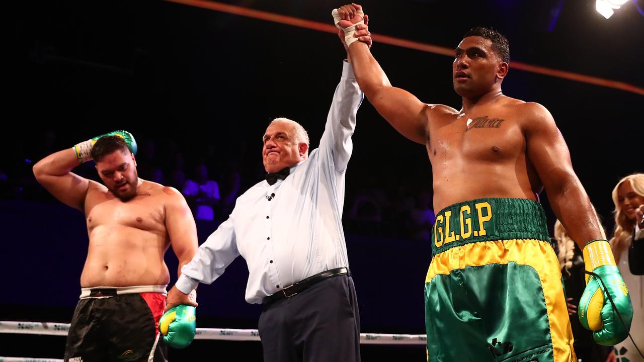 Tevita Pangai Jr scored a dominant win against Gerico Cecil. Picture: Getty Images