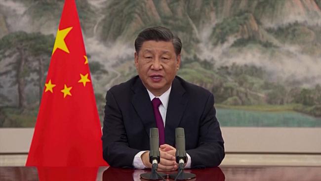 Chinese President Xi Jinping delivering a keynote speech at the opening ceremony of the Boao Forum for Asia via video link