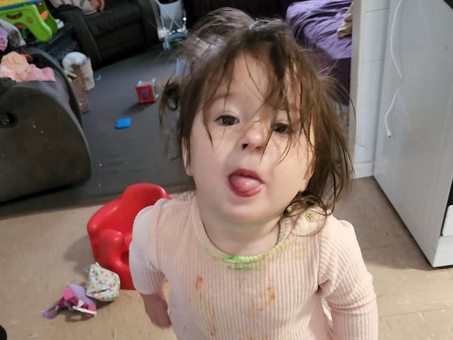 Just finished at daycare ask for a smile and this is what I get.. little miss sass.! This is her to a T. <b><a href="https://www.dailytelegraph.com.au/newslocal/blacktown-advocate/vote-help-us-find-the-cheekiest-toddler-in-nsw/news-story/9ae7eb32bd93be85a472b448d0c19dda">VOTE HERE </a></b>