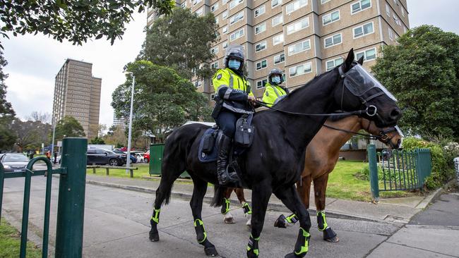 A Supreme Court class action has now been filed over the lockdown of more than 3000 residents across nine housing towers last July. Picture: Tim Carrafa