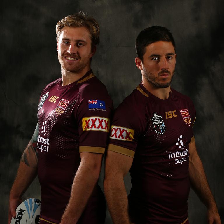 Will Origin teammates Cameron Munster and Ben Hunt unite at the Dragons? Picture: Adam Head