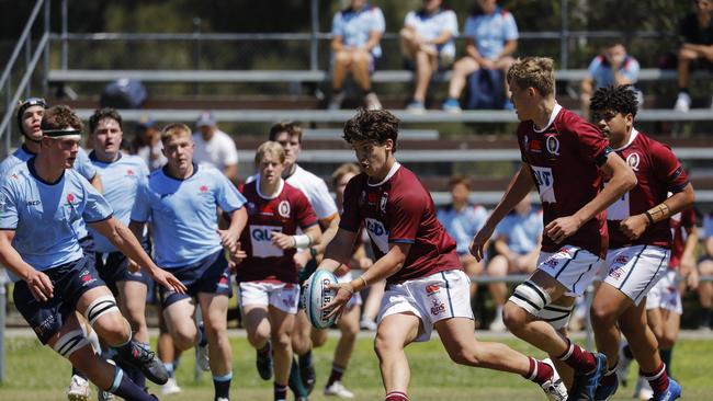 Oliver Nasser. Round 3 Super Rugby U16 between NSW Waratahs U16 v QLD Reds U16 at Forshaw Rugby Park, Sylvania Waters – Sunday 15th October 2022. Karen Watson