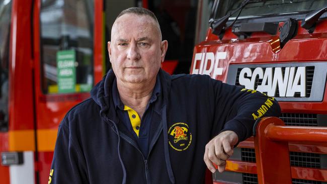 United Firefighters Union Victorian secretary Peter Marshall. Picture: Aaron Francis