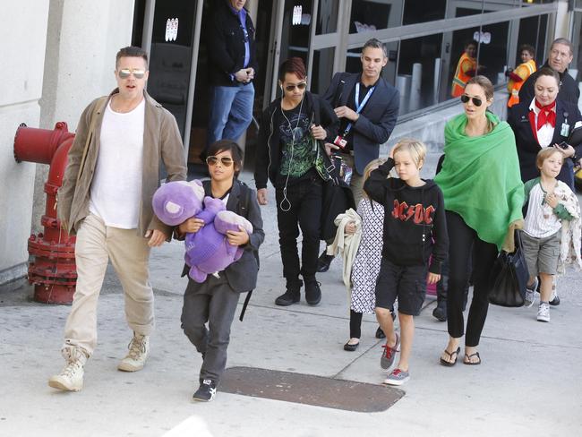 Angelina Jolie is seeking custody of her six children with Brad Pitt. Picture: Supplied