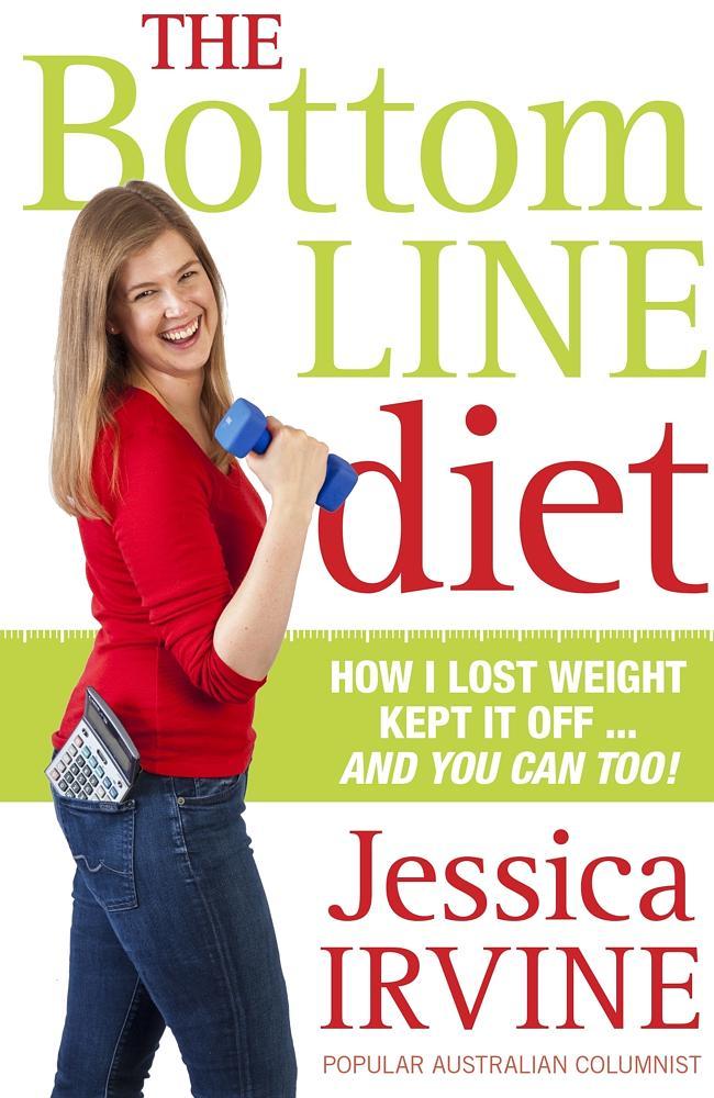 The new Jessica ... on the front cover of her new book, The Bottom Line Diet.